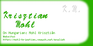 krisztian mohl business card